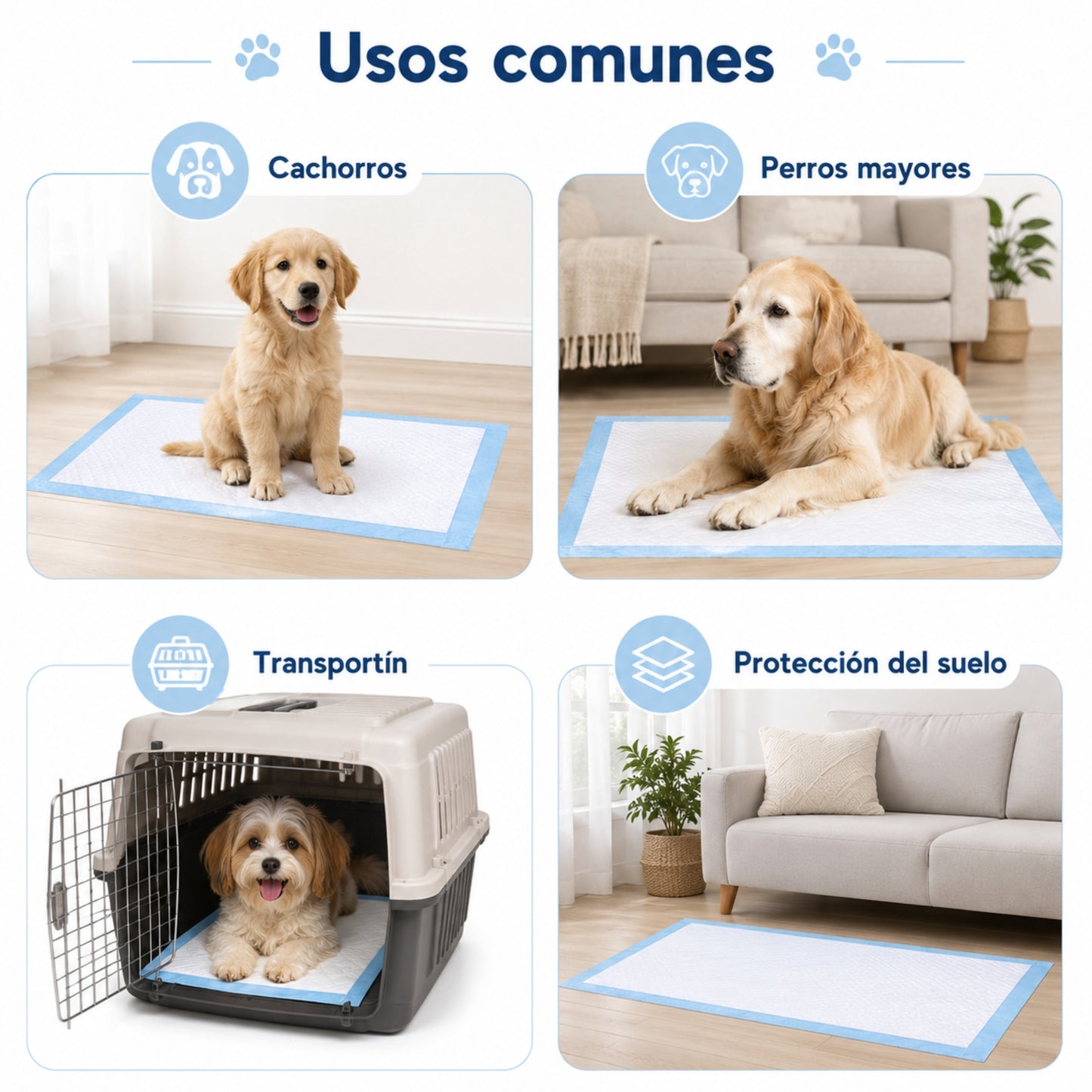 Empapadores para perro Doda (60x60cm y 60x90cm)